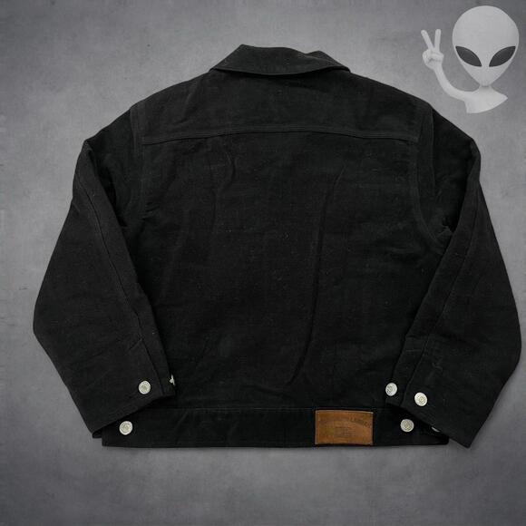 Polo Ralph Lauren Jacket Small Black Cotton Plaid Lined Vintage 90s - Picture 6 of 7